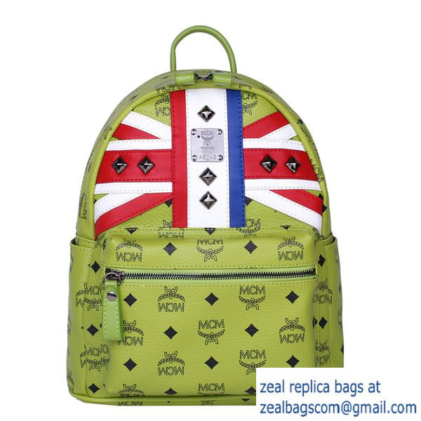 High Quality Replica MCM Small Flag of UK Backpack MC5173S Green